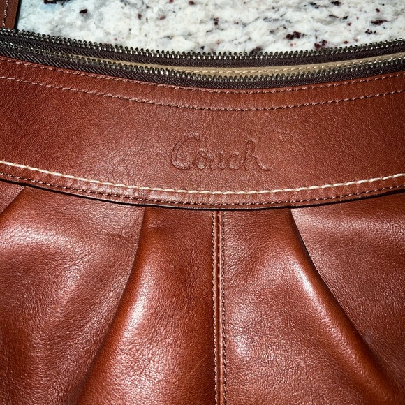 Brown Leather Coach Hobo Bag - Picture 3 of 14